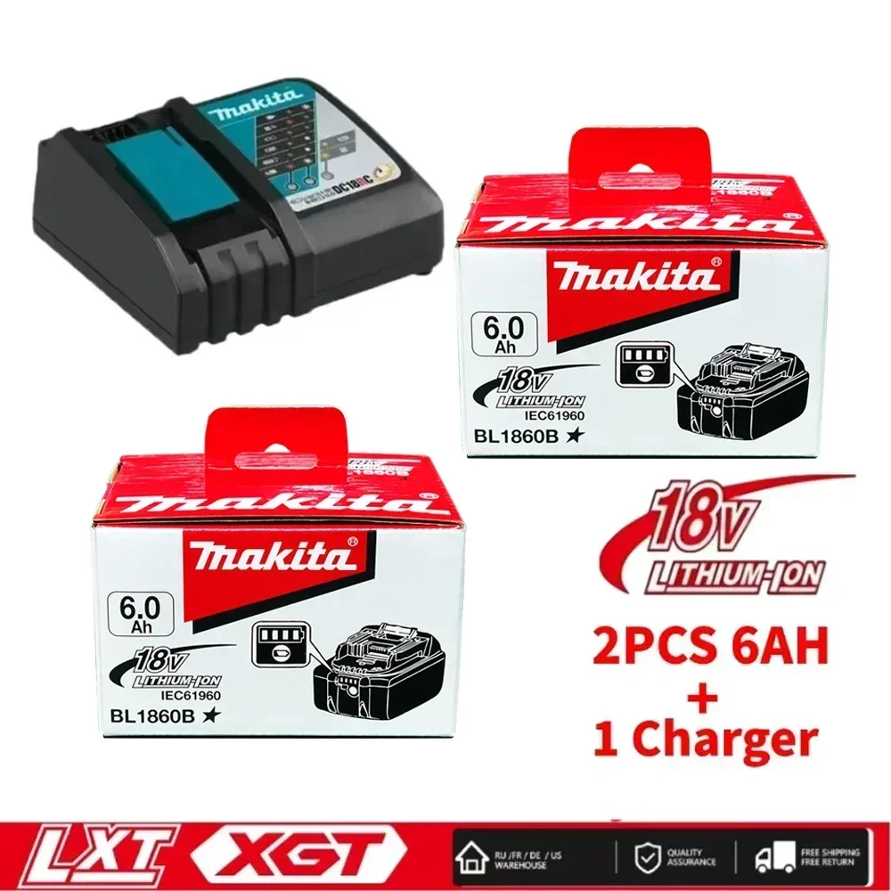MAKITA BL1860 BL1850B BL1850 BL1840 BL1830 Screwdriver Battery & Charger 18V Replacement Power Tool Batteries