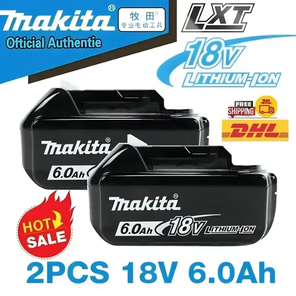 MAKITA 6Ah 18V Lithium-Ion Battery BL1860 BL1850B BL1850 BL1840 BL1830B Replacement Battery