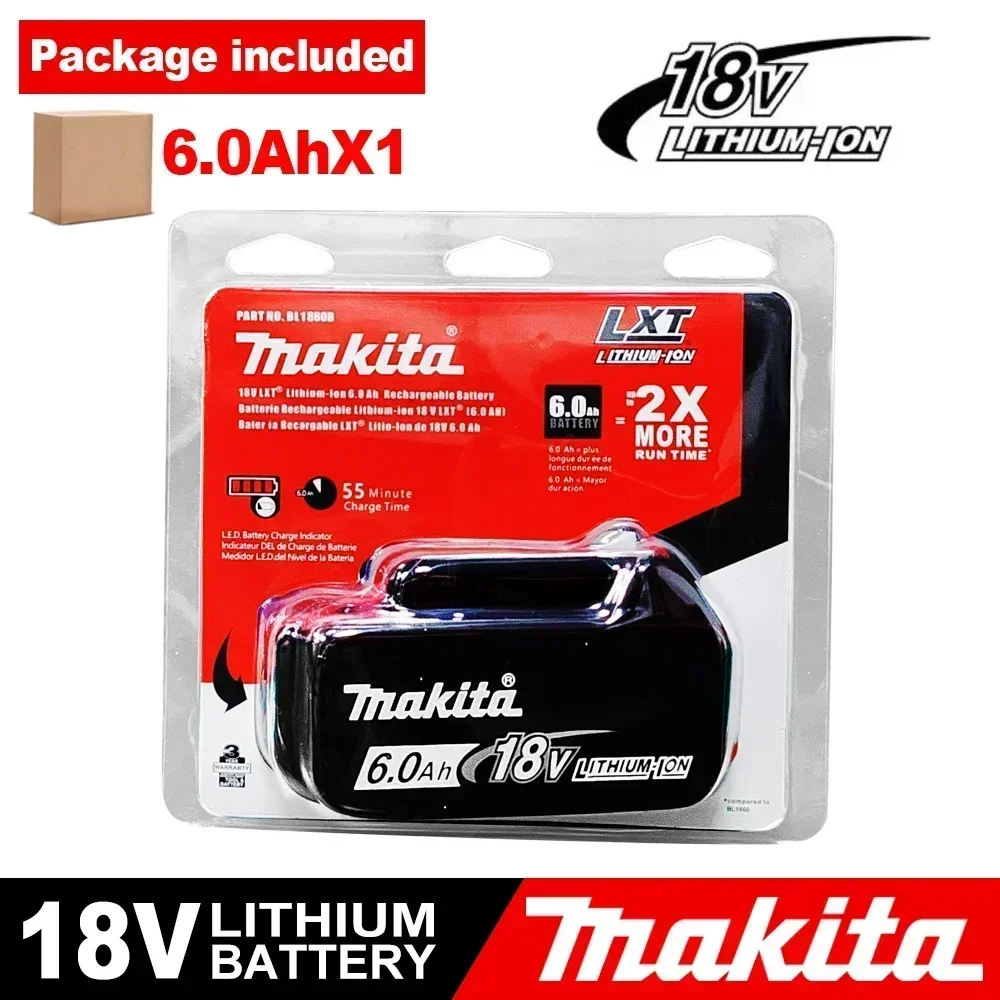 MAKITA 18V Ah Original Rechargeable Battery for Makita 18V Power Tools (BL1830, BL1830B, BL1840, BL1840B, BL1850, BL1850B)