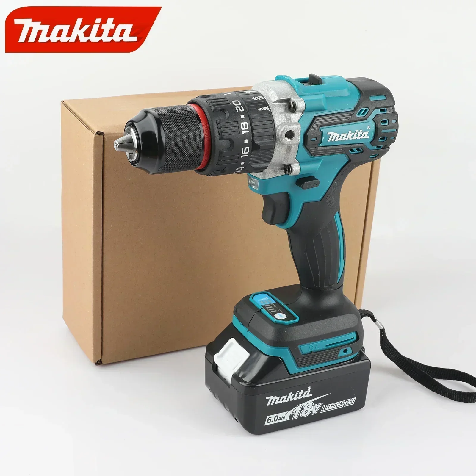 MAKITA DDF487 Brushless 18V Cordless Drill Driver Variable Speed 1600rpm Multifunction Powerful Motor