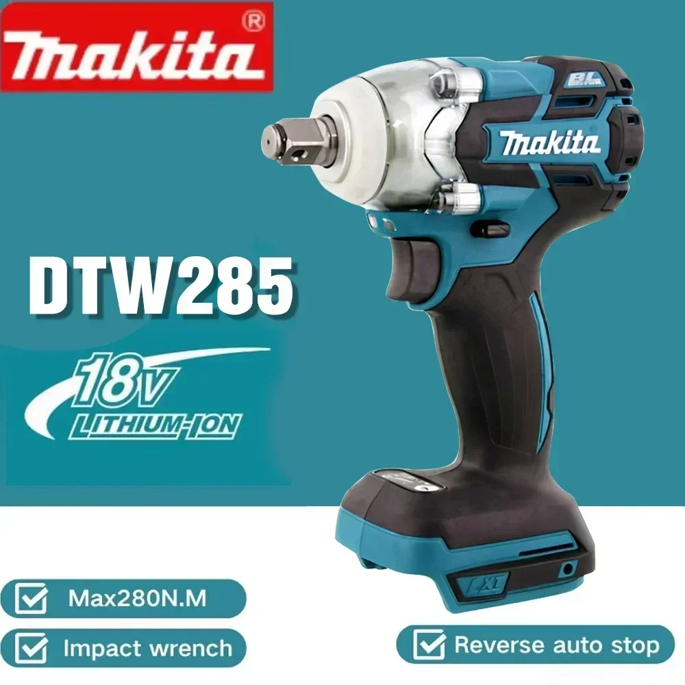 MAKITA DTW285 Brushless Cordless Electric Impact Wrench 320N.m Rechargeable, for Makita 18V Battery