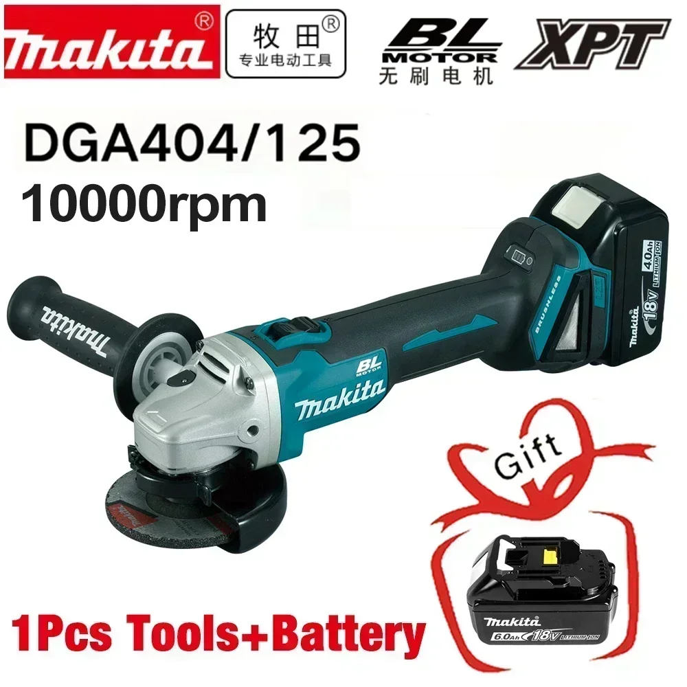 MAKITA DGA404 18V 125/100mm Brushless Lithium-Ion Cordless Angle Grinder Cutting & Polishing Tool High Power