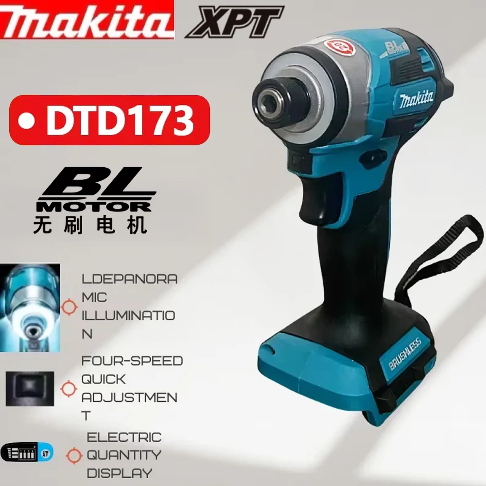 MAKITA 18V DTD173 Cordless Impact Driver Screwdriver Wrench with Torque Tool