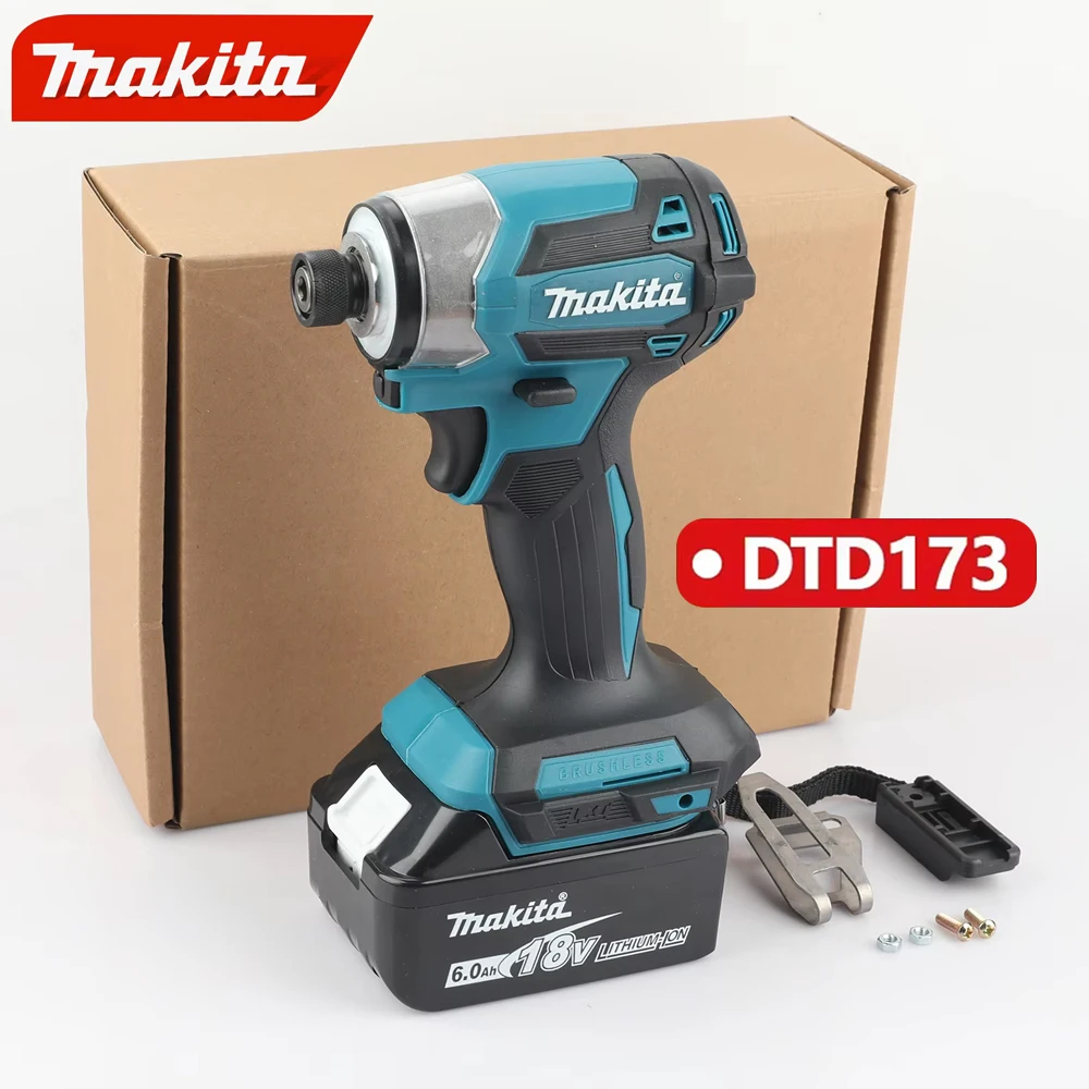 MAKITA DTD173 Brushless Impact Driver, Cordless 18V Electric Drill/Screwdriver, 180Nm Torque for Makita 18V Batteries