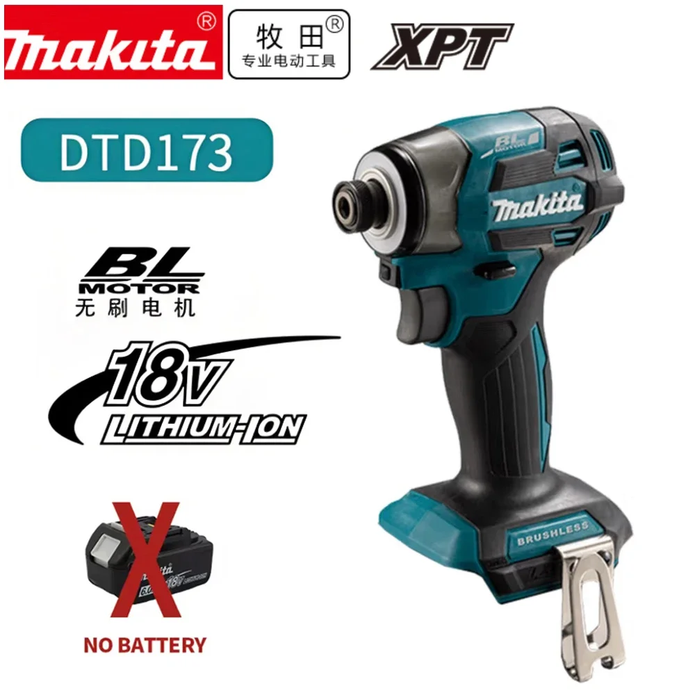 MAKITA DTD173 Brushless Impact Driver, Cordless Rechargeable Screwdriver Drill, 18V BL Motor Power Tool